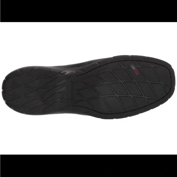 Johnston & Murphy Black Leather Crawford Venetian